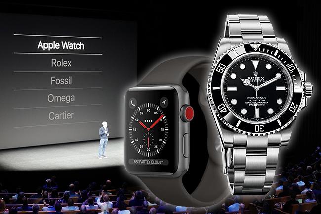 暗虧勞力士　Apple Watch Series 3發表大戲