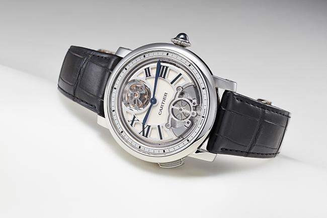 首枚自製三問機芯 卡地亞 CARTIER Rotonde de Cartier三問浮動式陀飛輪