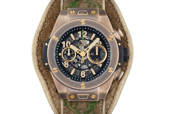 闡揚普魯皮革工藝 HUBLOT Big Bang系列巴伐利亞青銅腕錶