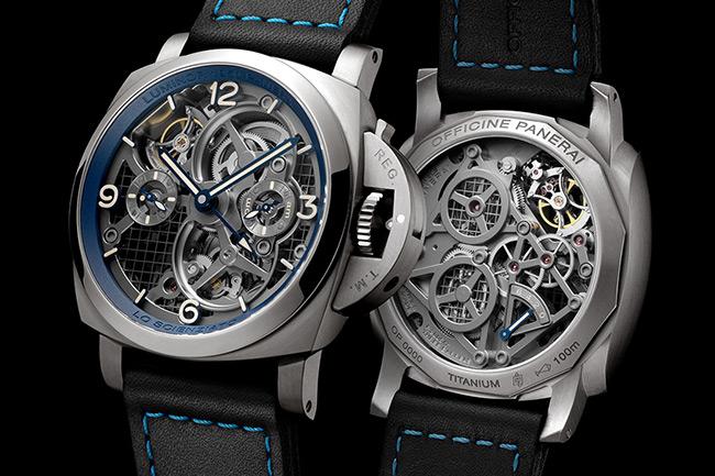 2018 SIHH　沛納海47毫米陀飛輪兩地時間鈦金屬腕錶
