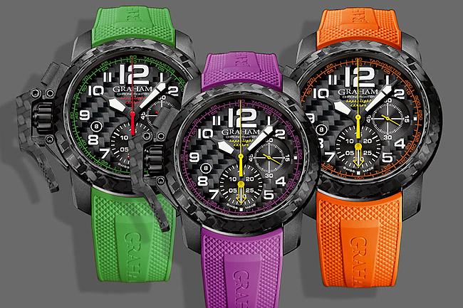 超輕黑碳材質　GRAHAM Chronofighter Superlight Carbon腕錶