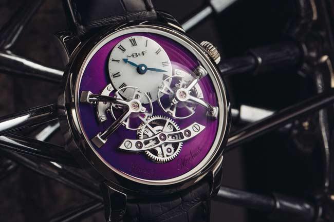 雙擺輪之美  MB&F Legacy Machine No2 白金幻紫版