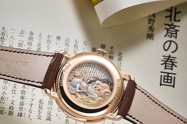 女孩與那些章魚們  寶珀Villeret 藝術大師客製系列《章魚與海女》