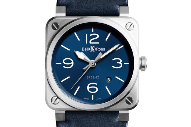 當紅色系 BELL & ROSS BR 03-92 Blue Steel