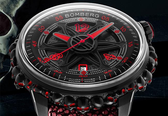 炸彈錶紅色骷髏魅影自動大三針款