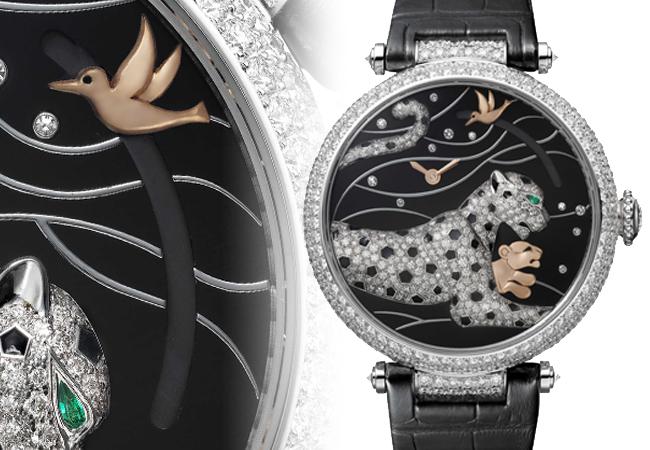CARTIER Pantheres et Colibri美洲豹動力儲存顯示腕錶