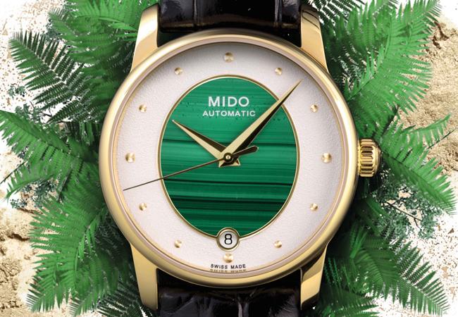 美度Baroncelli Wild Stone永恆系列彩石腕錶