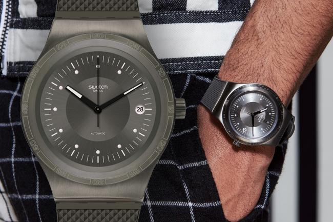 抗磁性鈦合金游絲  SWATCH 51號星球金屬元素系列腕錶