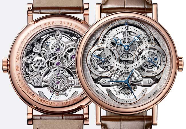 寶璣BREGUET Classique 3795鏤雕萬年曆陀飛輪腕錶