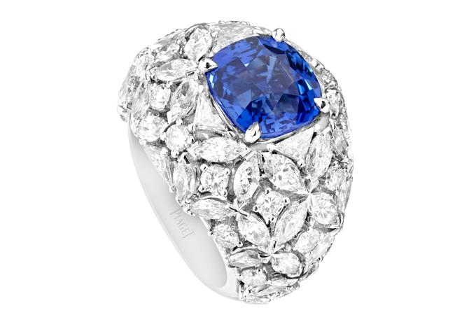 PIAGET Treasures藍寶石頂級珠寶鑽石戒指