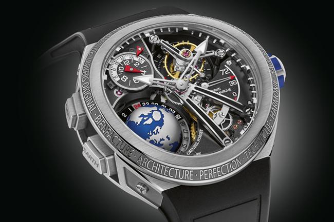 三維立體呈現  GREUBEL FORSEY GMT Sport運動款腕錶