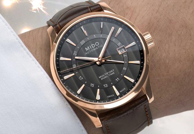 美度Multifort Dual Time 先鋒系列兩地時區腕錶