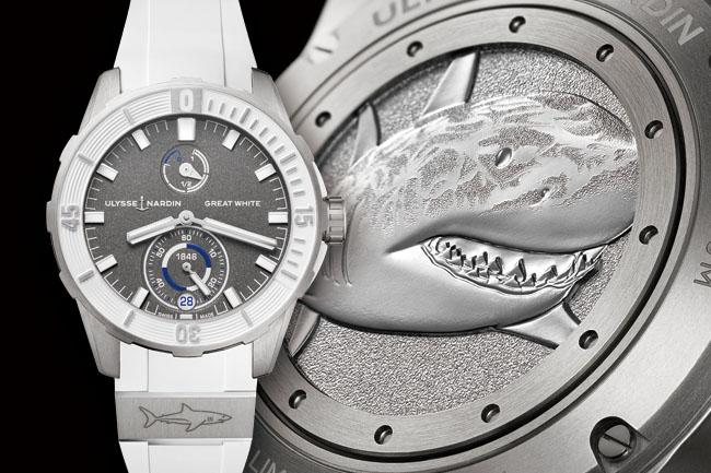 強調機能的海中猛獸 雅典錶Diver Chronometer大白鯊潛水天文台限量腕錶