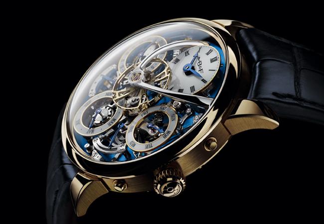 MB&F LM萬年曆18K金黃金材質錶款