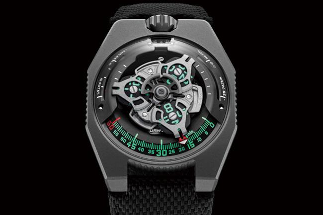 轉動吧衛星腕錶 URWERK UR-100 GunMetal