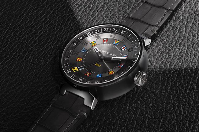 連結歷史的經典徽記 LV Tambour Moon Dual Time雙時區腕錶
