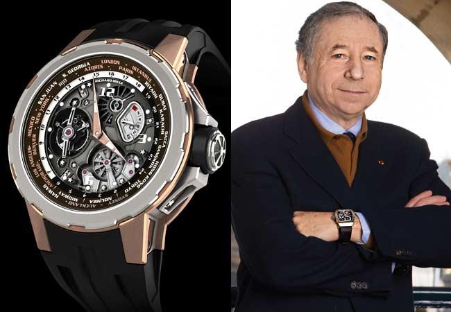RICHARD MILLE RM 58-01 Jean Todt 國際標準時陀飛輪腕錶與FIA國際汽車聯盟主席Jean Todt