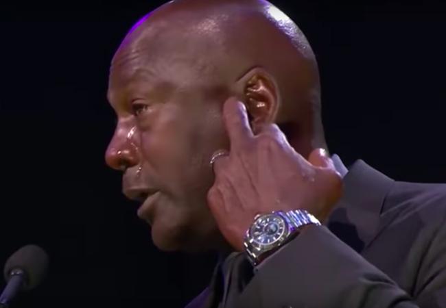 Jordan在kobe告別式上配戴勞力士的Sky Dweller
