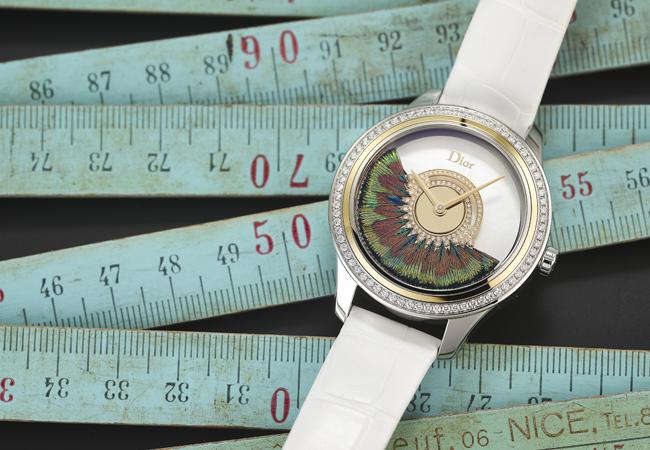 天然孔雀羽入錶 DIOR Grand Bal Plume
