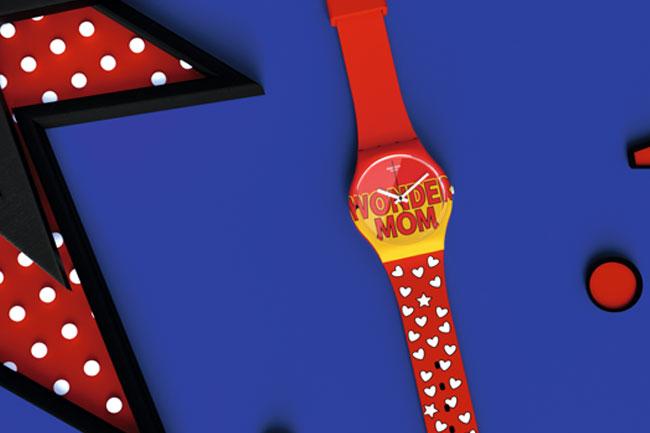神力女超人 SWATCH母親節特別版腕錶