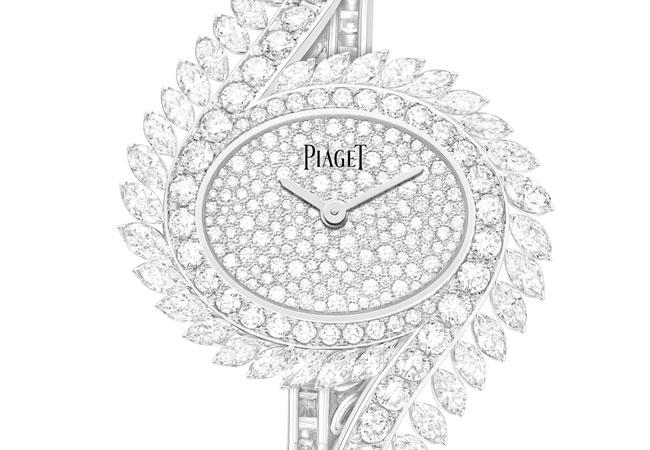 PIAGET Limelight Gala系列18K白金鑲鑽頂級珠寶腕錶