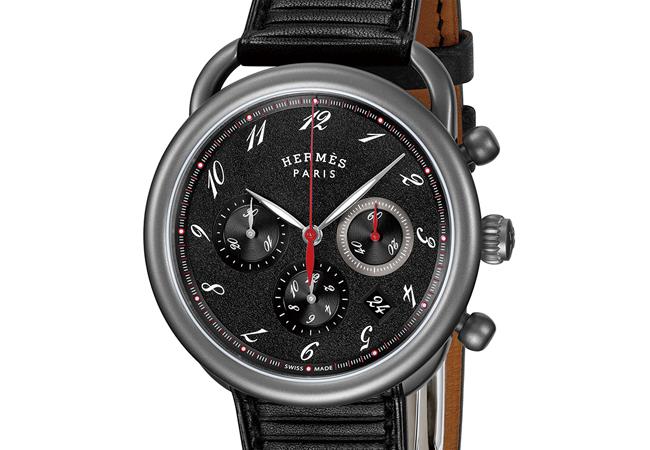 HERMÈS Arceau鈦金屬計時碼錶