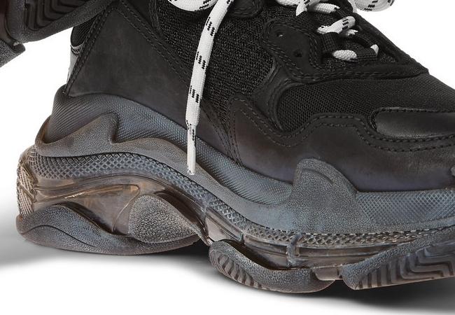 BALENCIAGA Triple S Clear Sole仿舊感 復古運動鞋