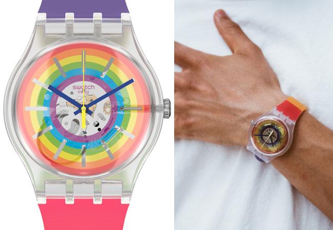 SWATCH Opensummer彩虹腕錶