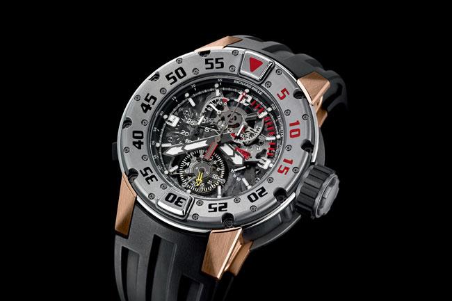 RICHARD MILLE RM 025陀飛輪潛水計時碼錶 潛水錶霸主無誤