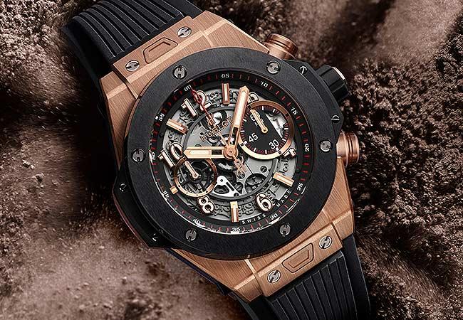 宇舶Big Bang Unico King Gold Ceramic皇金黑陶瓷計時碼錶