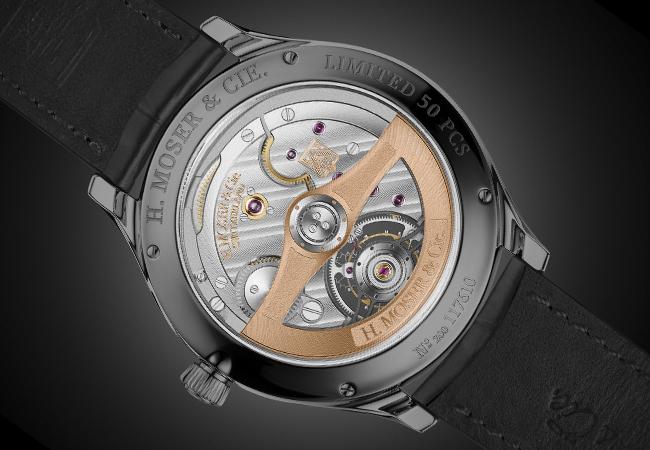 亨利慕時H. MOSER & CIE 勇創者陀飛輪Vantablack腕錶