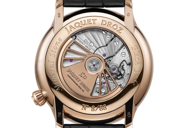 雅克德羅JAQUET DROZ全新墨玉偏心大秒針腕錶