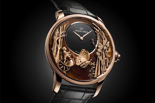 雅克德羅JAQUET DROZ愛之蝴蝶「金吉拉紅」系列腕錶　Loving Butterfly Automaton «Chinchilla Red»
