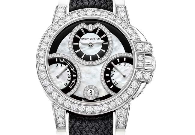 海瑞溫斯頓HARRY WINSTON 海洋Ocean系列雙逆跳功能腕錶