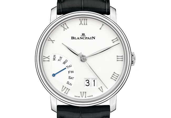 寶珀BLANCPAIN Villeret大日期逆跳星期腕錶