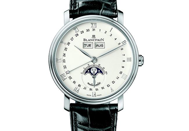 BLANCPAIN Villeret全日曆月相腕錶