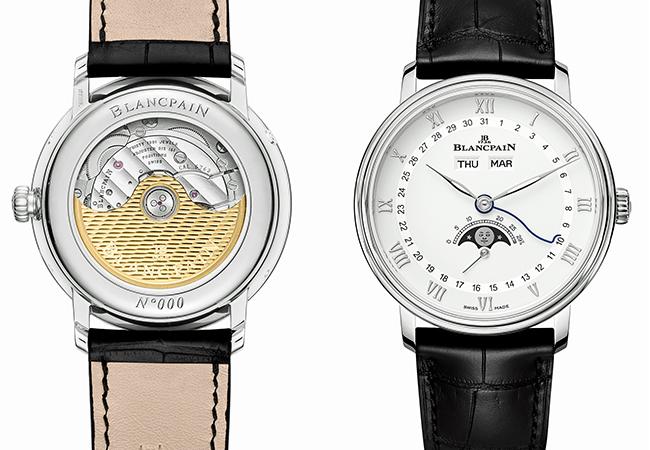 BLANCPAIN Villeret全日曆月相腕錶