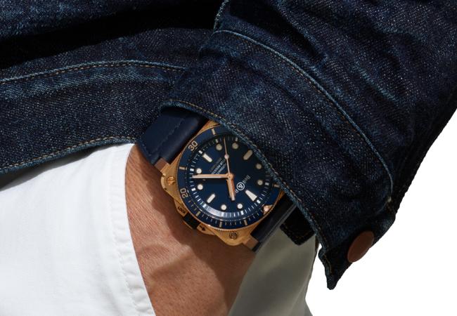 BELL & ROSS BR03-92 Diver Blue Bronze