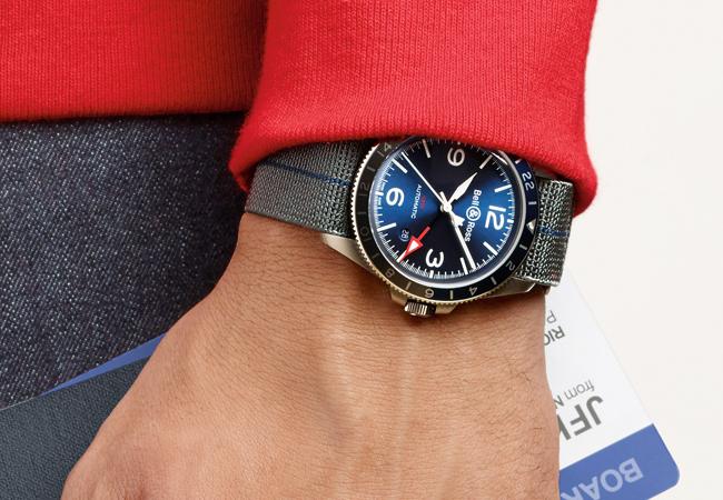 BELL & ROSS BR V2-93 GMT Blue