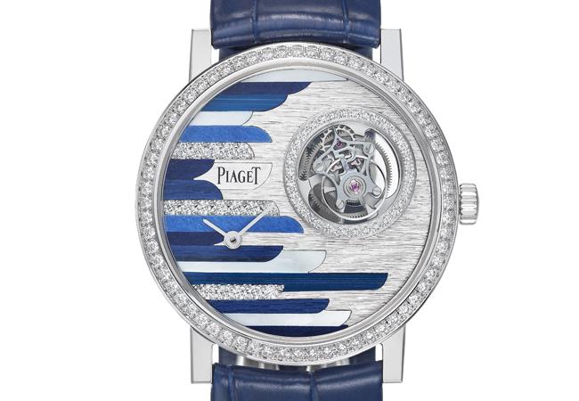 伯爵PIAGET Wings of Light系列細工鑲嵌工藝錶盤超薄手動上鍊腕錶