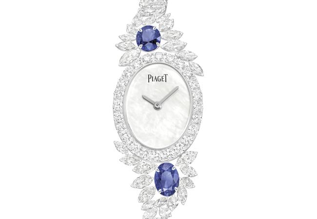 伯爵PIAGET Treasures系列藍寶石及鑽石頂級珠寶腕錶