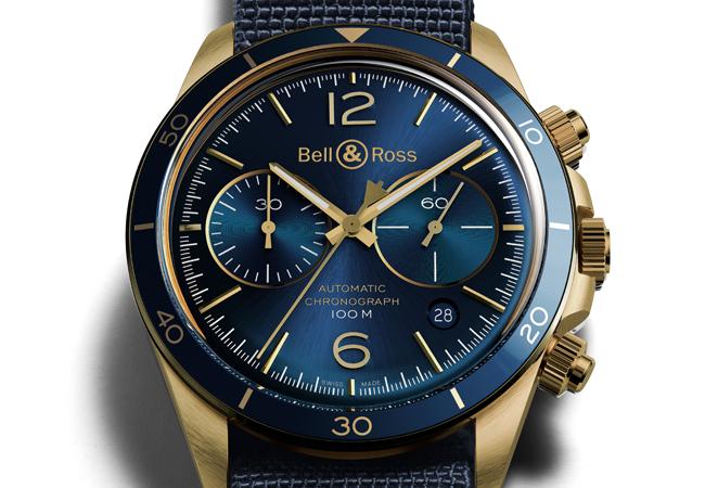 柏萊士BELL & ROSS BRV2-94 Aéronavale Bronze 計時碼錶