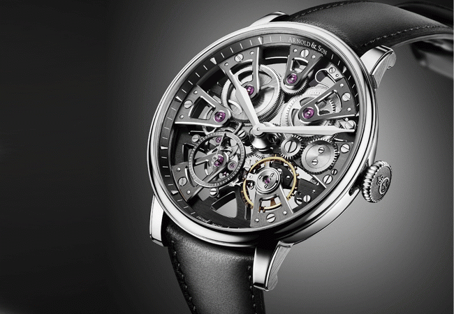 亞諾錶ARNOLD&SON Nebula 腕錶不繡鋼款