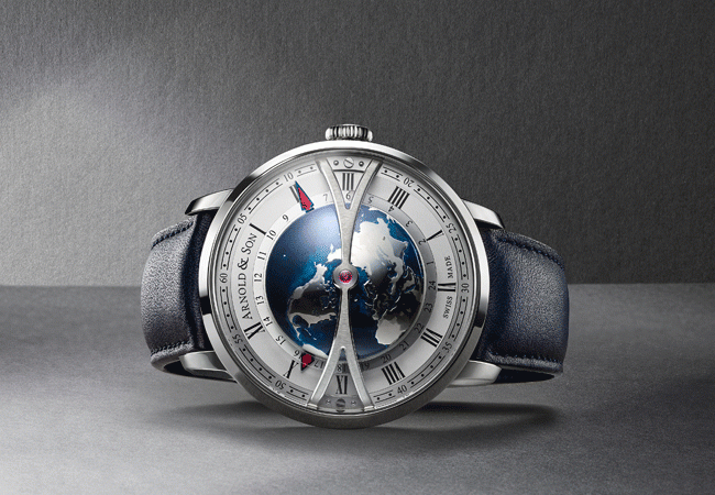 亞諾錶ARNOLD&SON Globetrotter大旅行家世界時區腕錶台灣特仕版