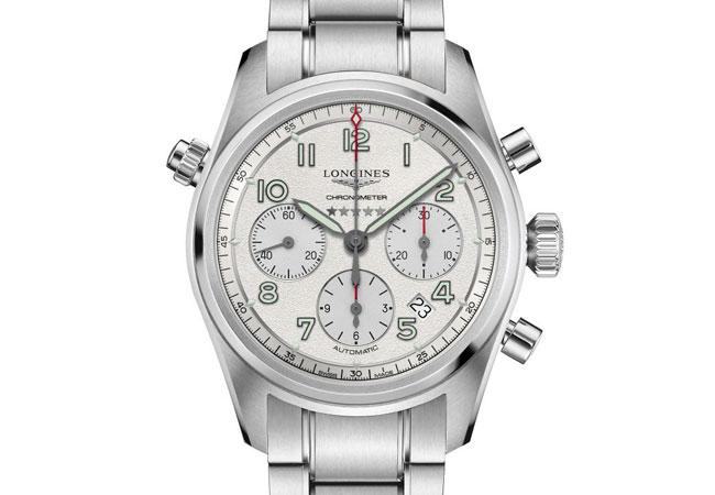 LONGINES浪琴表Spirit先行者系列計時碼錶。型號： L3.820.4.73.6