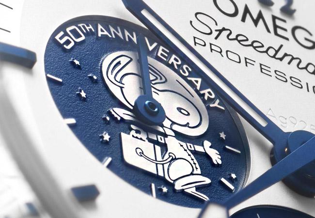 歐米茄OMEGA登月錶Speedmaster週年系列腕錶超霸系列「銀史努比獎章」 Snoopy