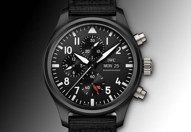 IWC飛行員系列TOP GUN海軍空戰部隊計時腕錶；型號IW389101