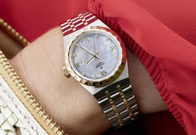 帝舵TUDOR 28mm 黃金鋼款。型號28303