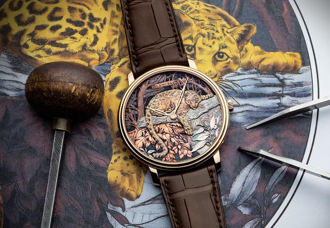 寶珀BLANCPAIN 赤銅工藝腕錶-台灣雲豹