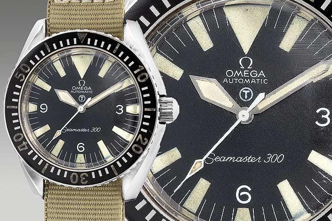歐米茄OMEGA海馬300米古董軍錶Seamaster 300 Military型號ST 165.024
